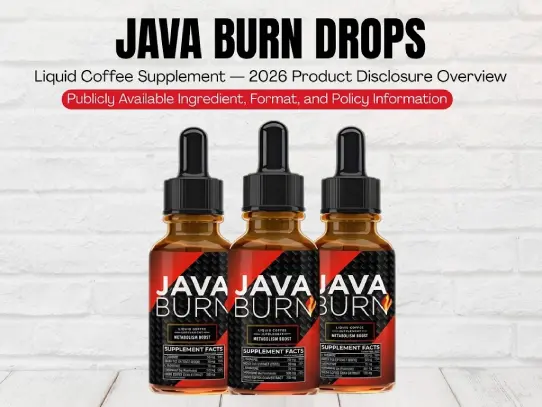 Java Burn product bottle